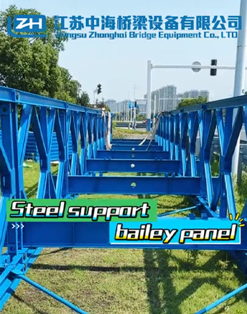 Ponte Bailey durável em aço Q345B com treliça galvanizada por imersão a quente