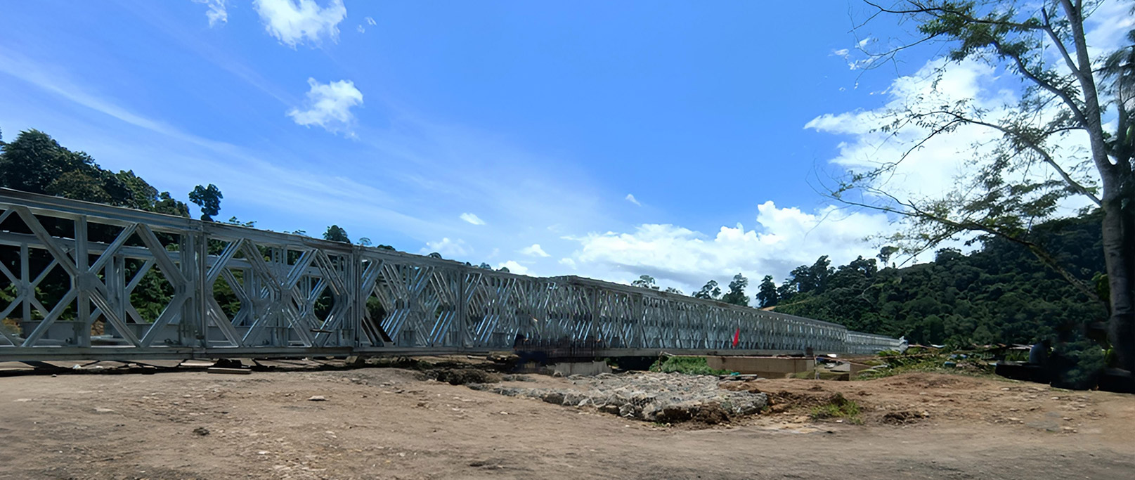 Projeto da Ponte Bailey de 108 metros na Malásia