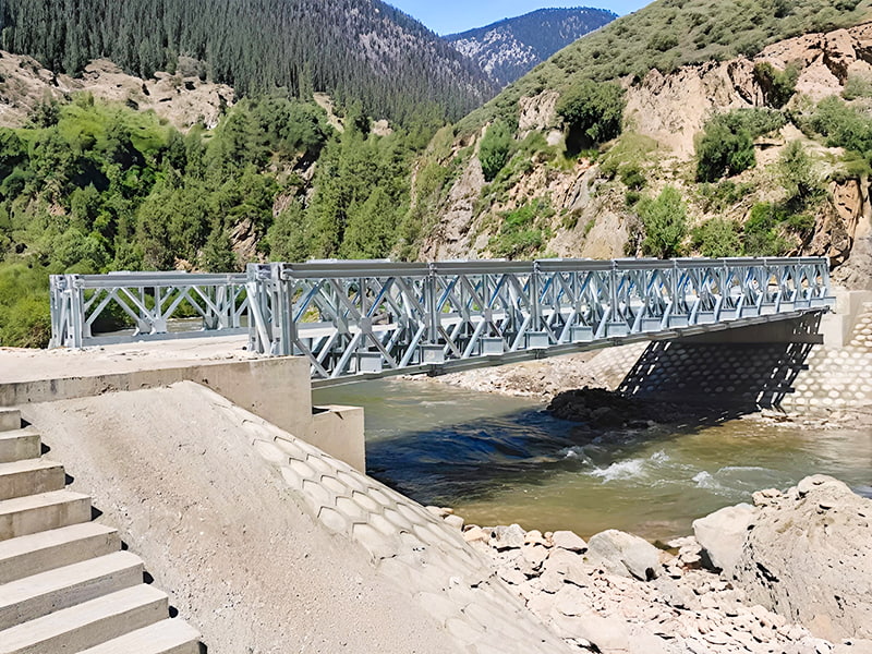 Ponte Bailey CB100 Ponte Bailey modular tipo treliça galvanizada de alta resistência