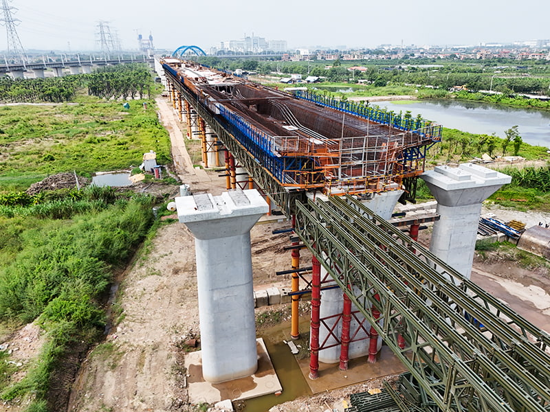 Suporte de construção Super Bailey de grande vão personalizado com carga de 900 toneladas
