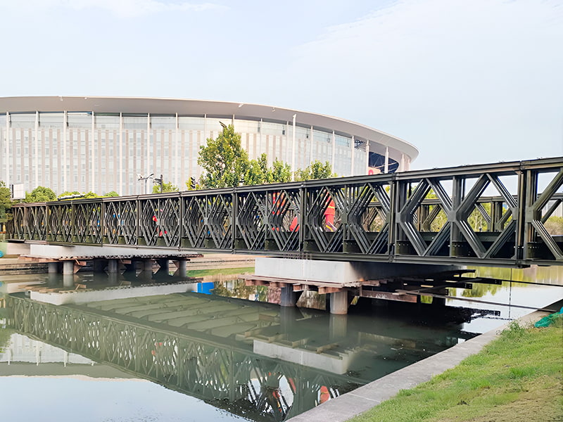 Ponte Bailey CB 200 Ponte Bailey reforçada de camada única de quatro fileiras