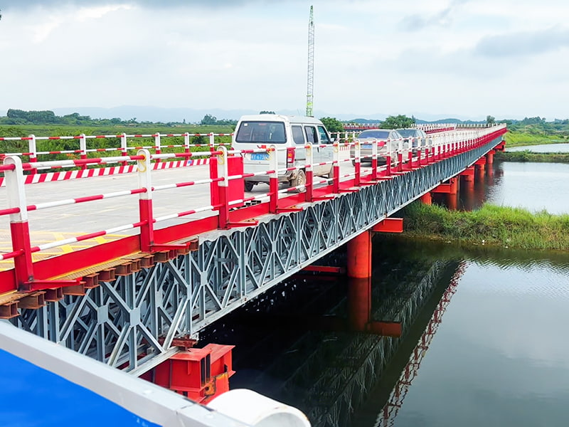 Ponte de aproximação de aço galvanizado de grande vão